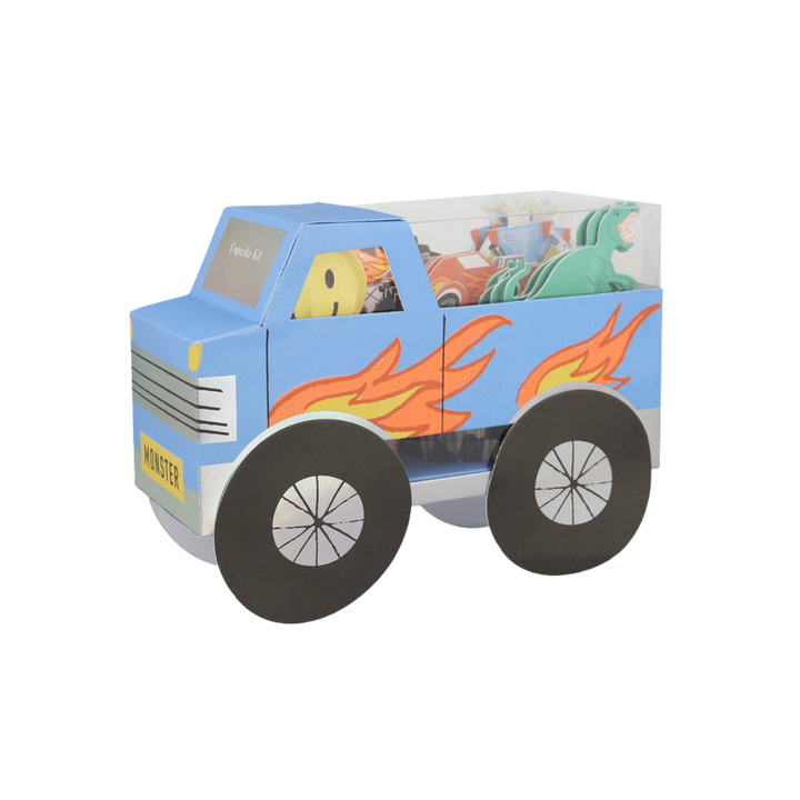Light Blue Monster Truck Cupcake Kit