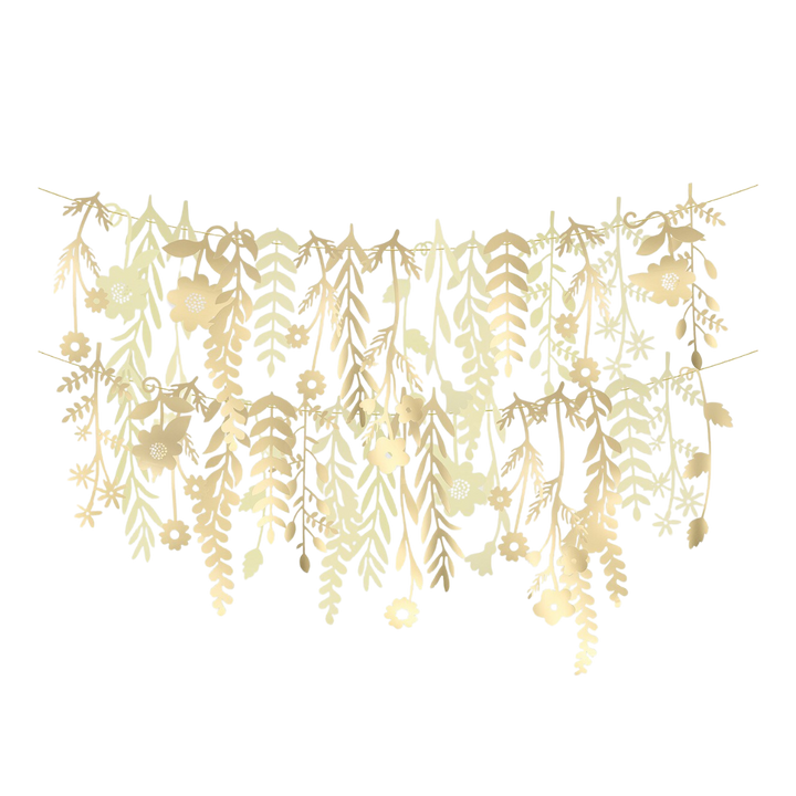 Gold Flower Backdrop Set