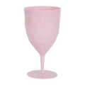 Pink wine glass with a diamond pattern for celebrations from Parte Haus party supply store in Bethesda MD