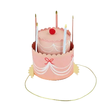 Pink Birthday Cake Party Hat