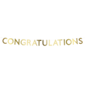 Gold Scallop Congratulations Garland
