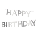 Silver Scallop Happy Birthday Garland