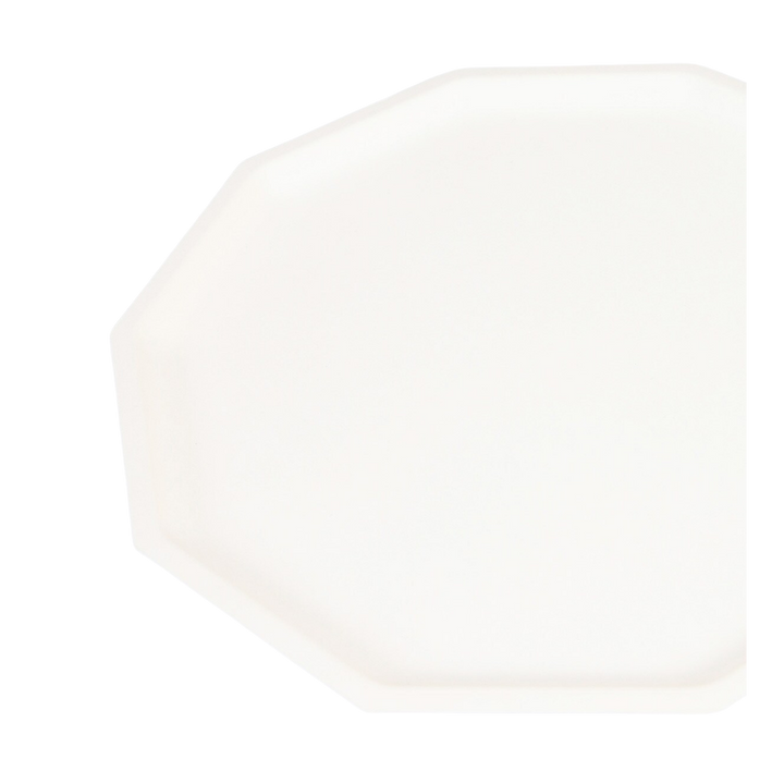 Cream Decagon Compostable Dinner Plates