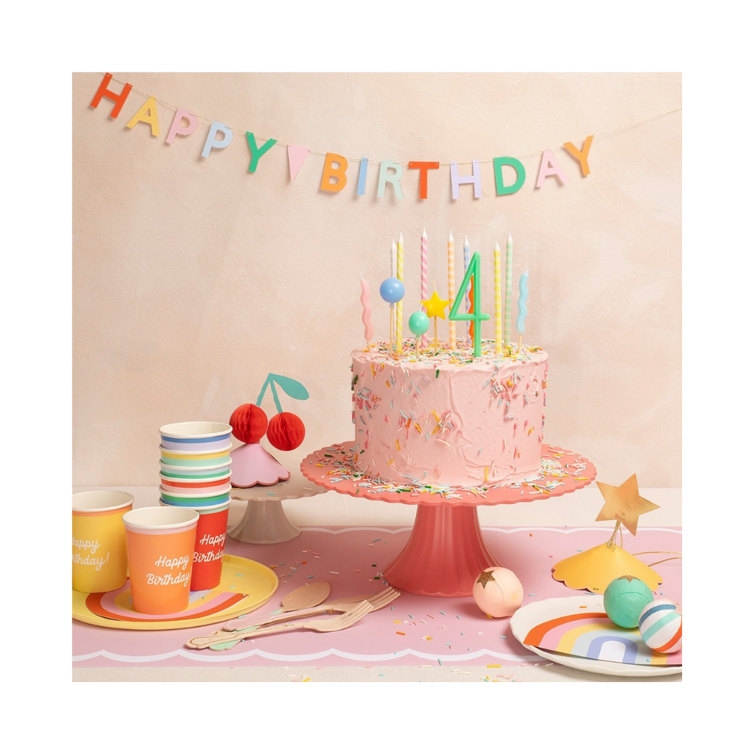 Colorful Mixed Birthday Cups