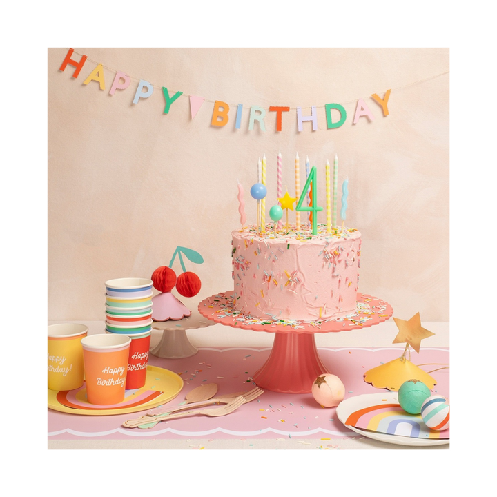 Colorful Mixed Birthday Cups