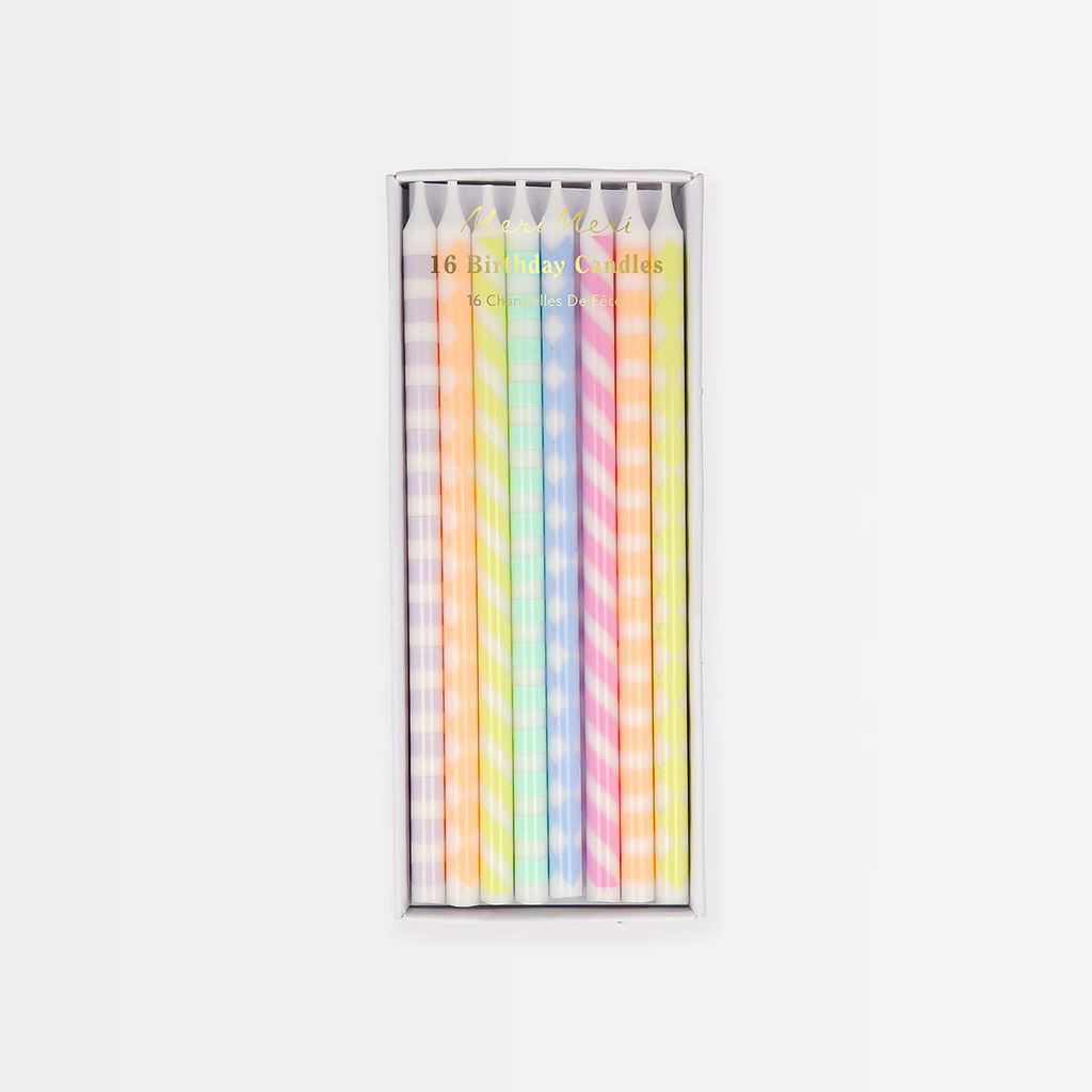 Pastel Patterned Candles