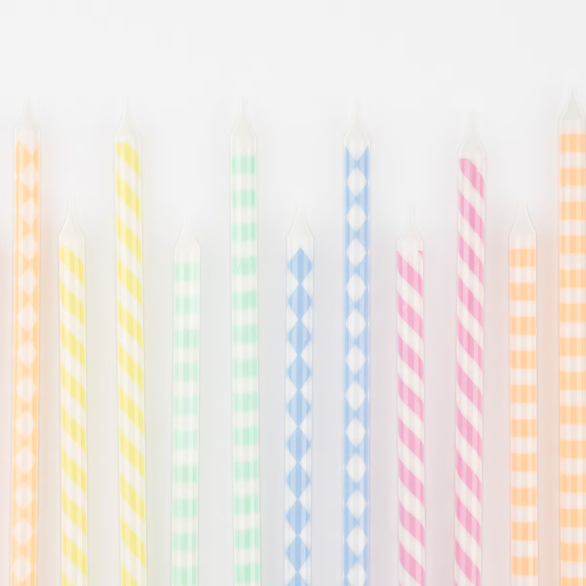 Pastel Patterned Candles