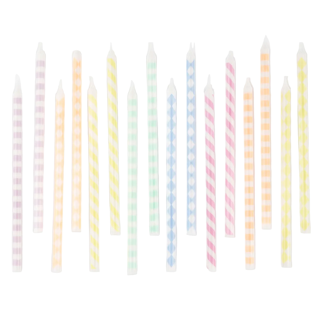Pastel Patterned Candles