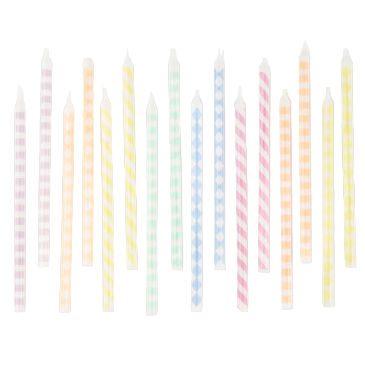 Pastel Patterned Candles