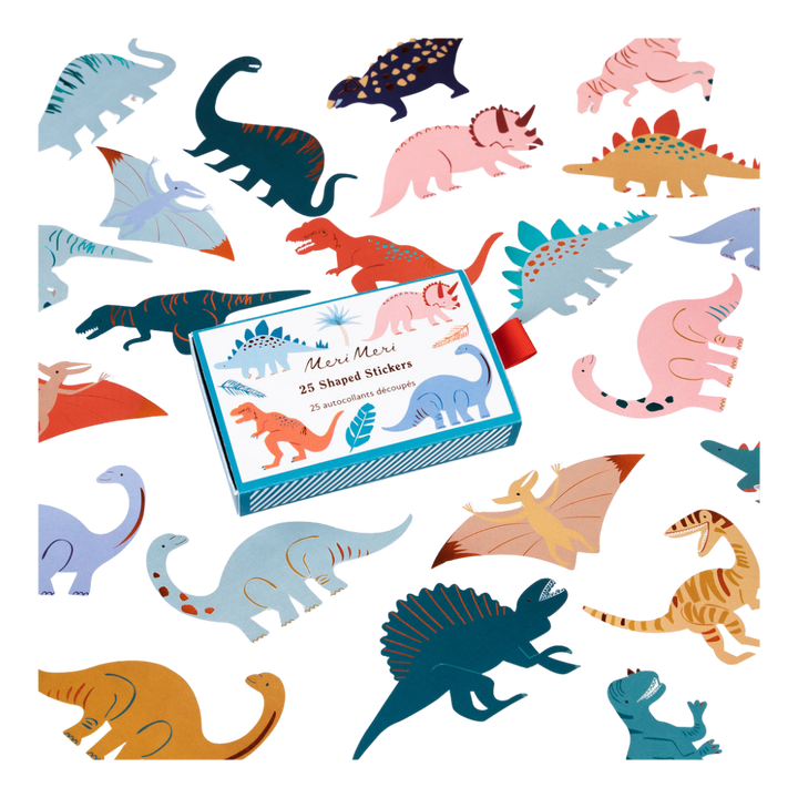 Dinosaur Shaped Stickers - 25 pcs