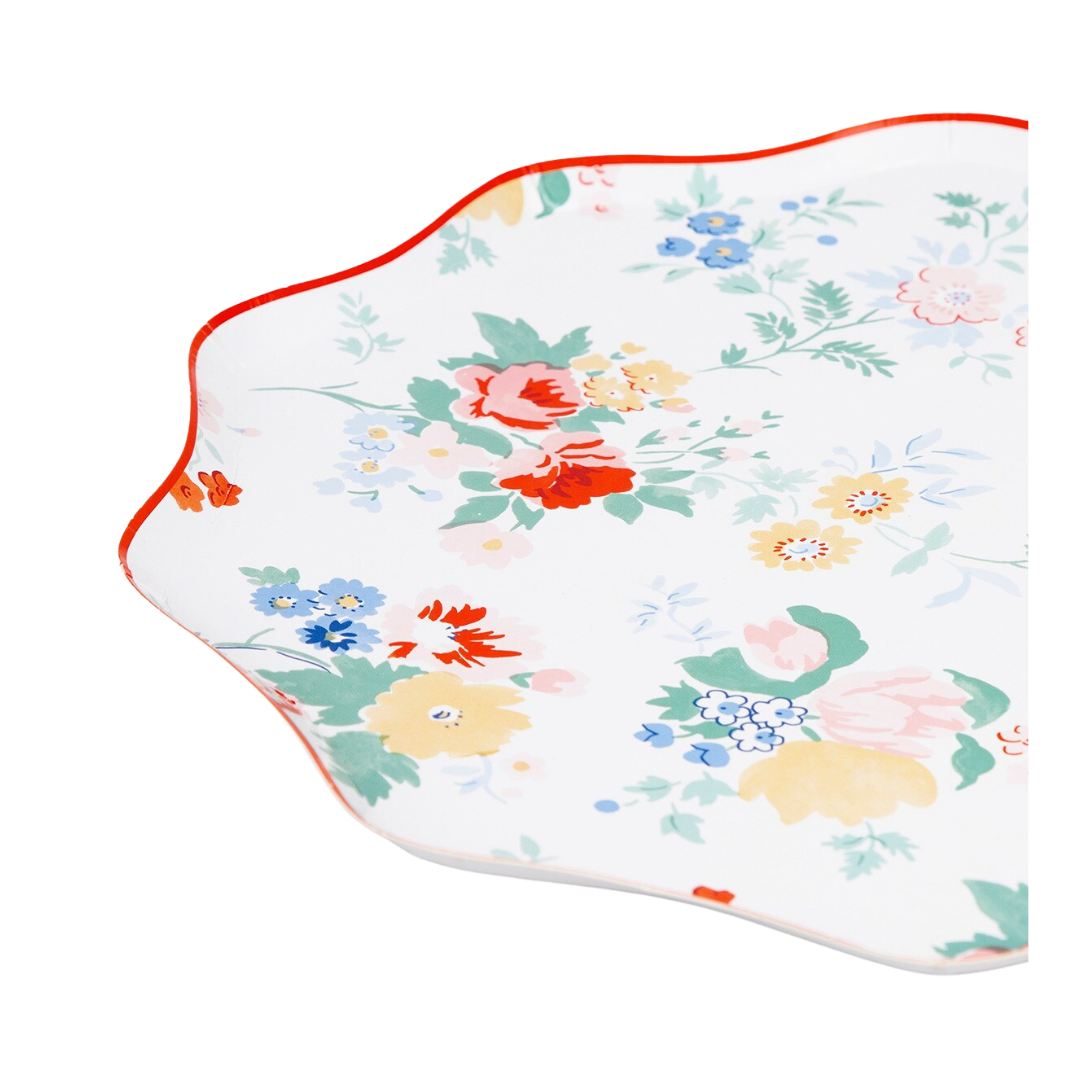 Vintage Floral Dinner Plates