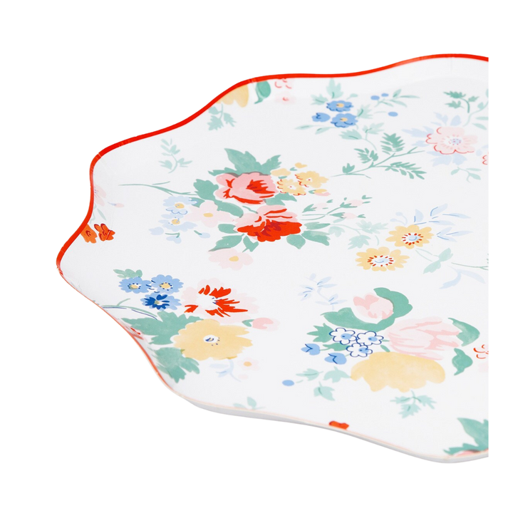 Vintage Floral Dinner Plates