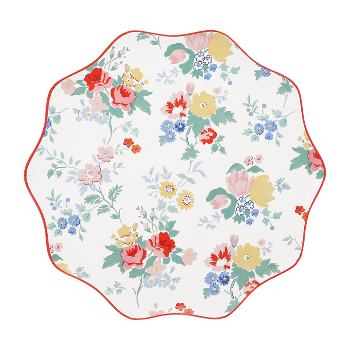 Vintage Floral Dinner Plates