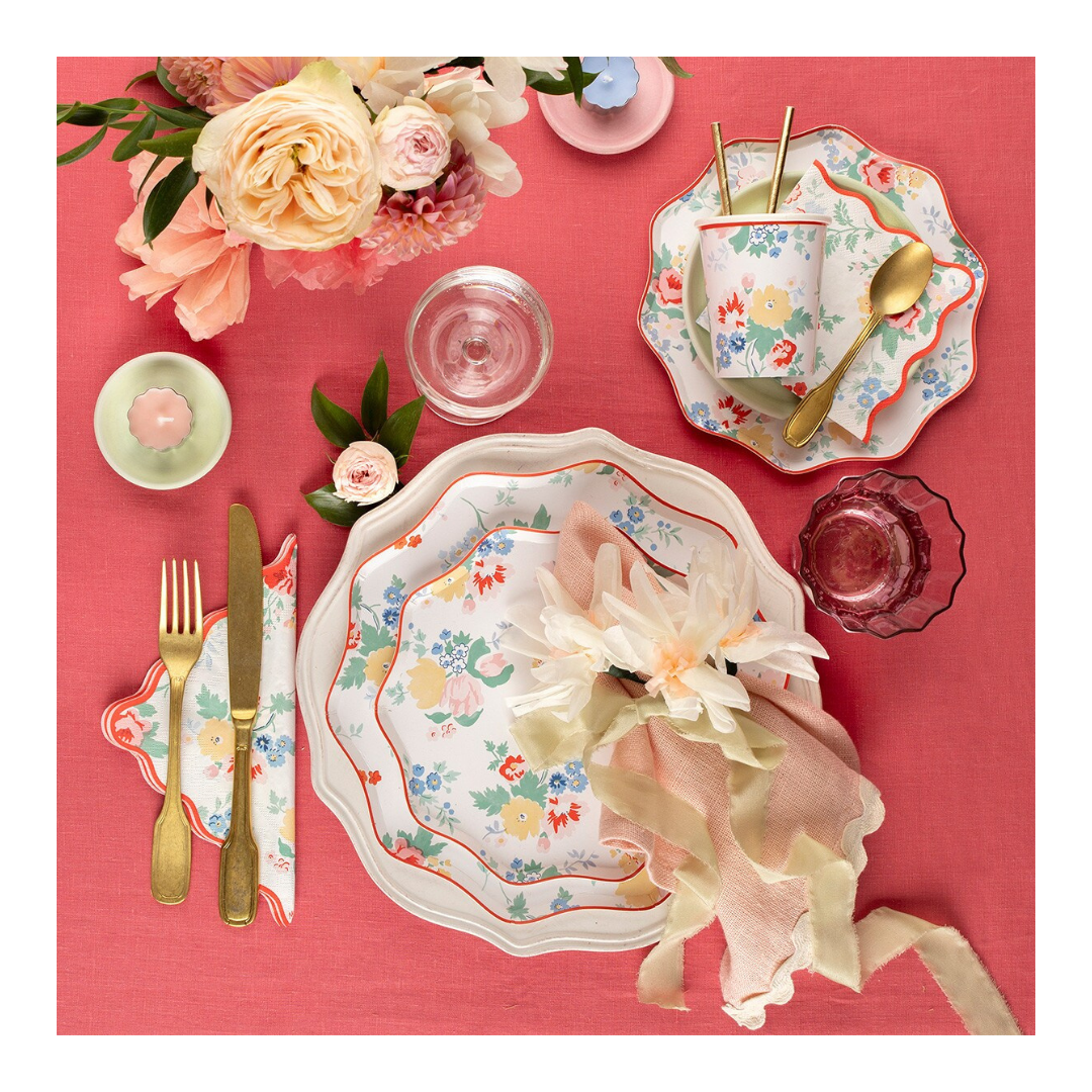 Vintage Floral Side Plates