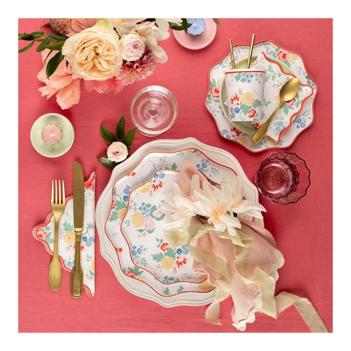 Vintage Floral Side Plates