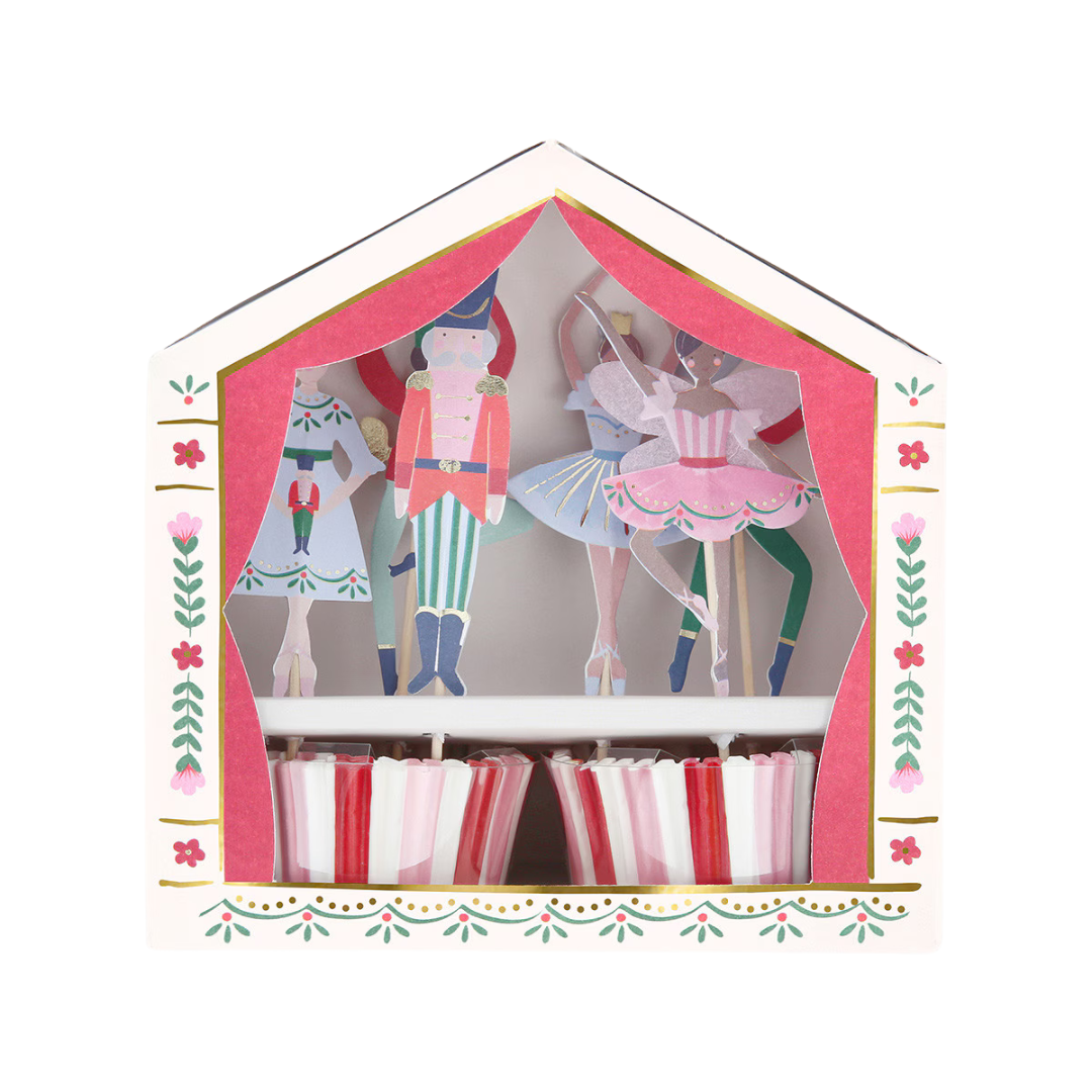 Multicolor Nutcracker Ballet Cupcake Kit - 24 pcs