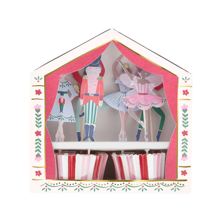 Multicolor Nutcracker Ballet Cupcake Kit - 24 pcs