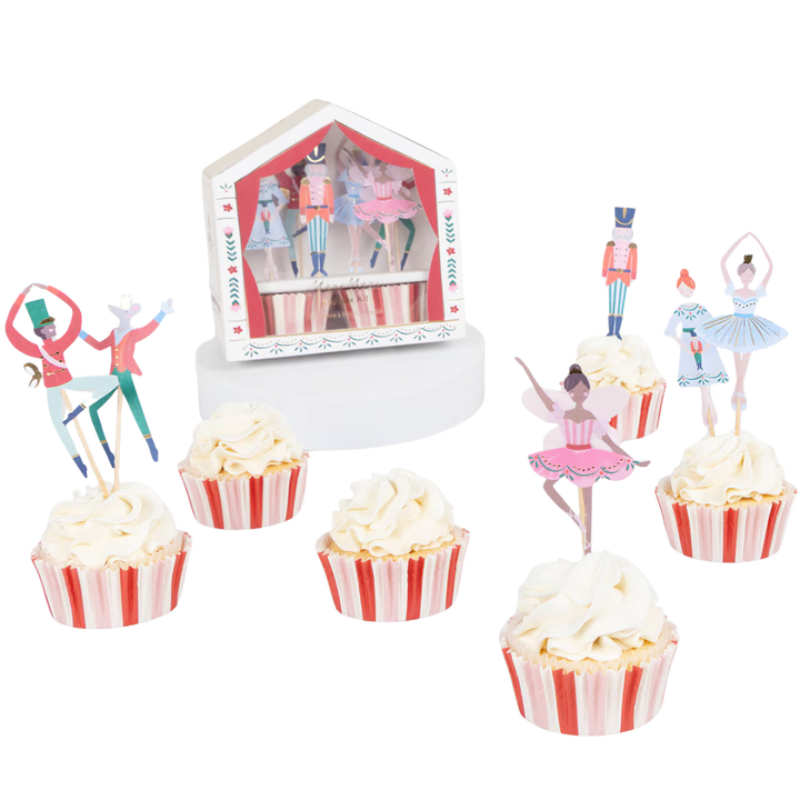 Multicolor Nutcracker Ballet Cupcake Kit - 24 pcs