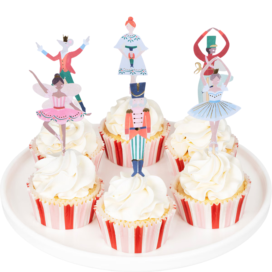 Multicolor Nutcracker Ballet Cupcake Kit - 24 pcs