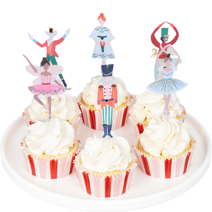 Multicolor Nutcracker Ballet Cupcake Kit - 24 pcs