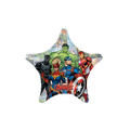 colorful Avengers star foil balloon featuring superheroes for birthday from Parte Haus party supply store in Bethesda MD