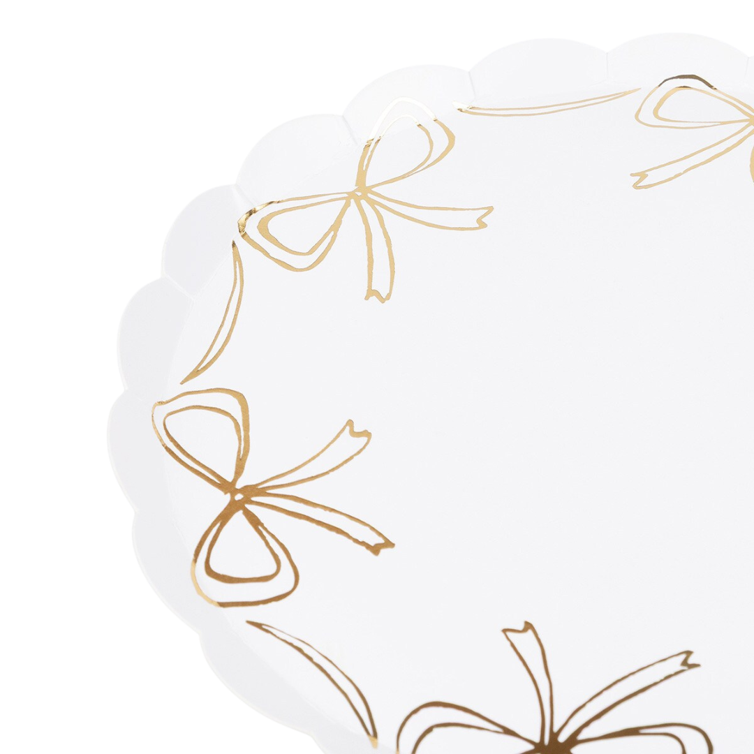 Gold Bow Side Plates