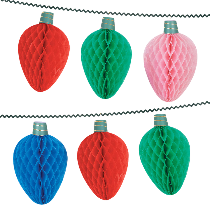 Multicolor Giant Honeycomb String Light Garland