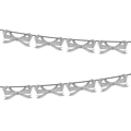 black and white bow garland banner for birthday from Parte Haus party supply store in Bethesda MD