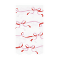 Pink red bow napkin with scalloped edge for birthday from Parte Haus party supply store in Bethesda MD