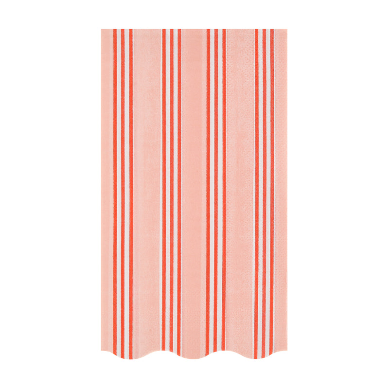 Red and Green Festive Stripe Guest Towels