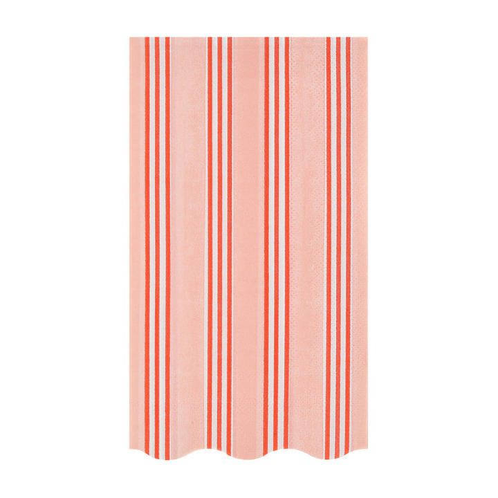 Red and Green Festive Stripe Guest Towels