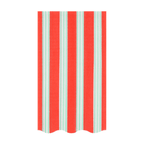 Red and mint striped napkin with scalloped edge for birthday decor from Parte Haus party supply store in Bethesda MD