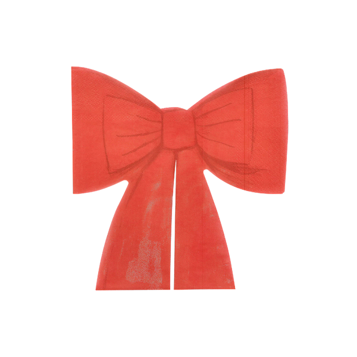 Red Bow Dinner Napkins