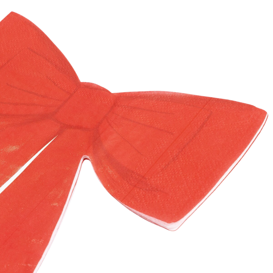 Red Bow Dinner Napkins
