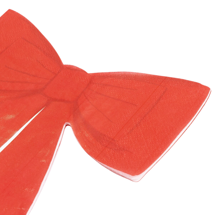 Red Bow Dinner Napkins
