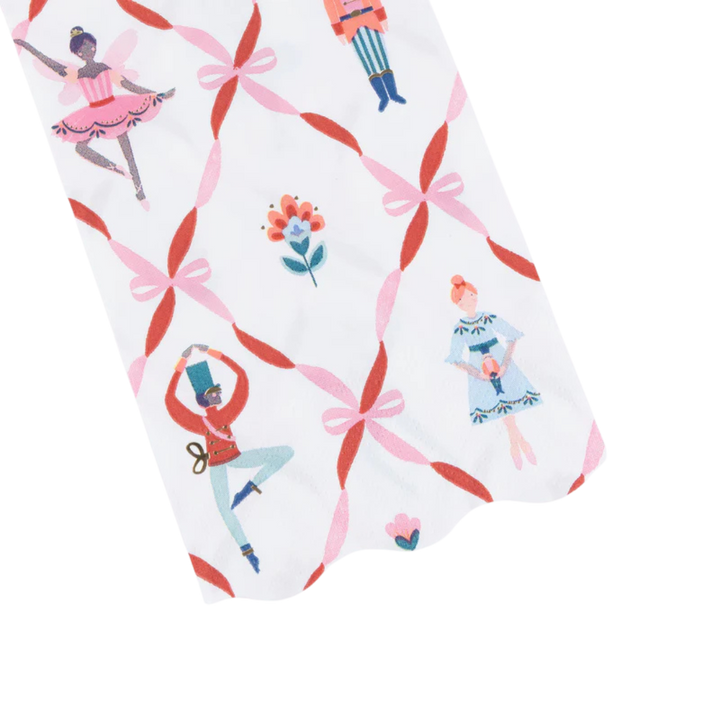 Pink and Red Nutcracker Ballet Guest Napkins