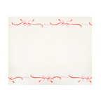 Pink and red ribbon border paper placemat celebration from Parte Haus party supply store in Bethesda MD