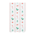Red and green holiday napkin with candy canes holly and bows Christmas theme from Parte Haus party supply store in Bethesda MD