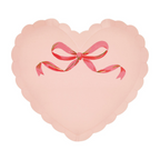 Pink and White Coquette Heart Plates