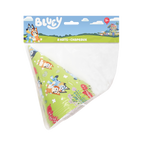 Green Bluey cone hats with cartoon characters for kids birthday from Parte Haus party supply store in Bethesda Maryland