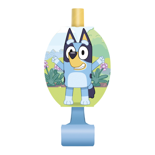 Bluey themed blue blowout with cartoon dog character for kids birthday from Parte Haus party supply store in Bethesda MD