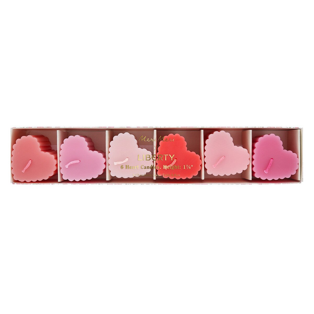 Liberty Scalloped Heart Candles