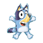 Blue cartoon dog balloon upright birthday theme from Parte Haus party supply store in Bethesda MD