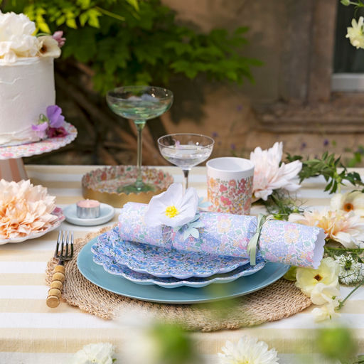 Assorted Color Floral Paper Crackers