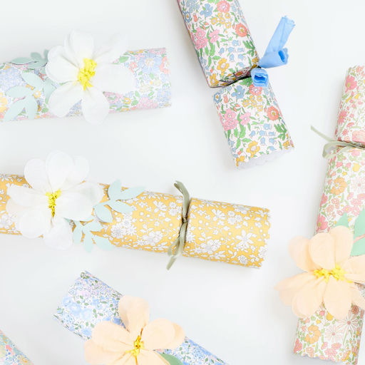 Assorted Color Floral Paper Crackers