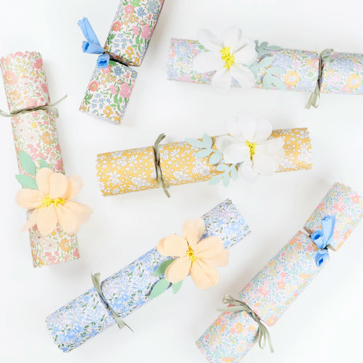 Assorted Color Floral Paper Crackers