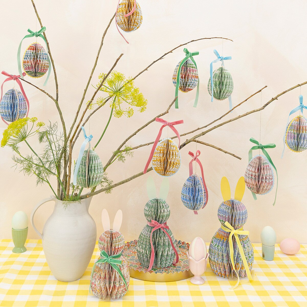 Liberty Paper Honeycomb Egg Decorations
