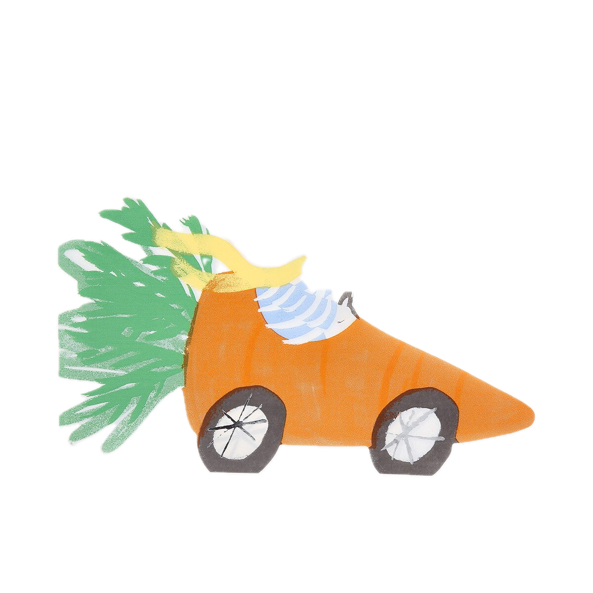 Orange Racing Car Bunny Napkins