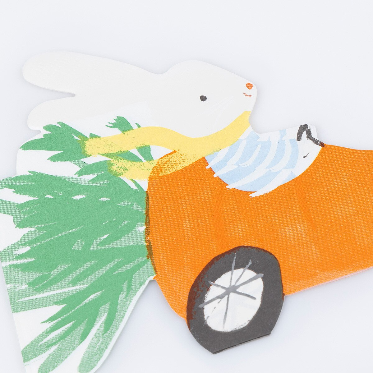 Orange Racing Car Bunny Napkins