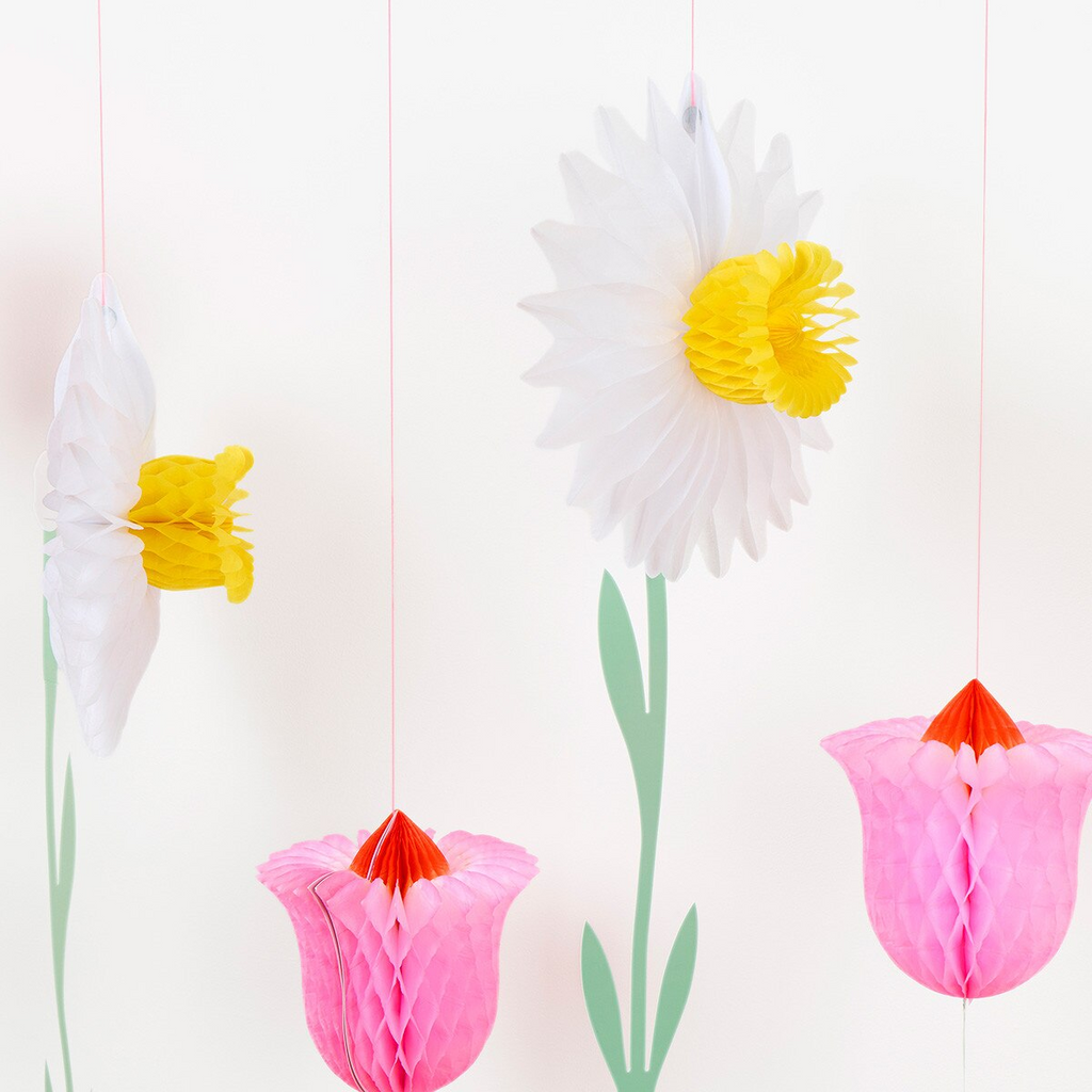 Spring Honeycomb Flower Decorations